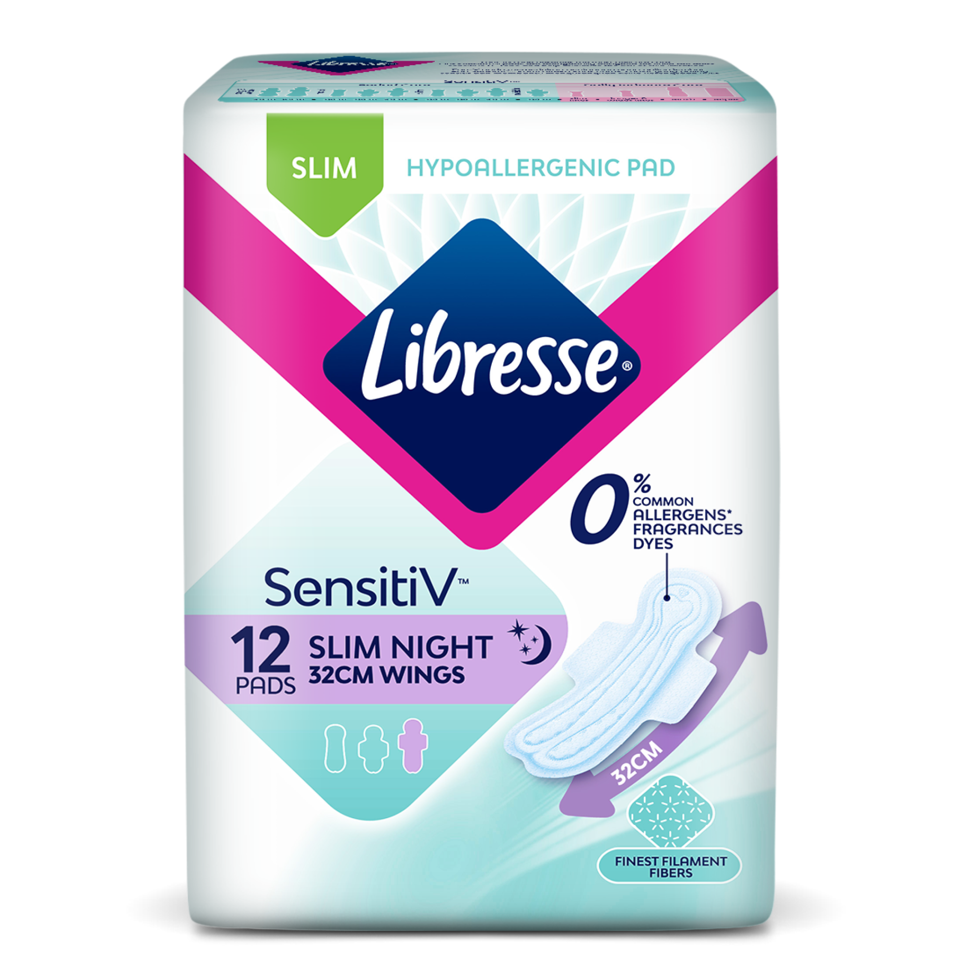 SensitiV Slim Night Wings 32cm
